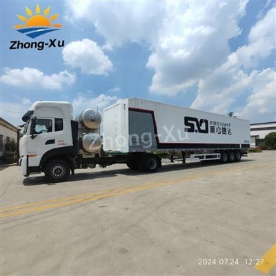 Zhongxu 3-Axle Box Trailer αφιερωμένο στην ταχεία μεταφορά